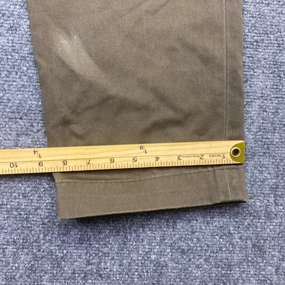 Banana Republic Gavin Flat Front Chino Pants Mens Sz 32 Brown Straight Leg NWT